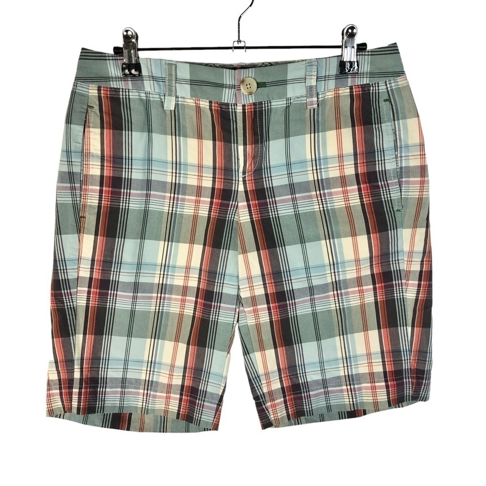 Tommy Hilfiger Blue Plaid Y2K Bermuda Shorts 2
